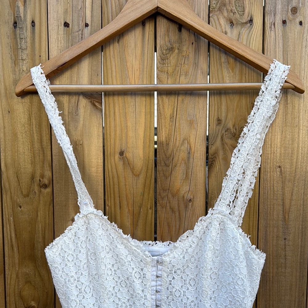 Reformation White Lace Sleeveless Dress - Picture 2 of 8